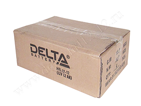 Закрытая коробка с аккумуляторами Delta HRL 12-12